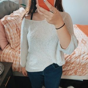 Sparkly White Knit Sweater